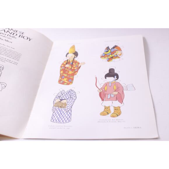 Japanese Girl And Boy, Paper Dolls in Full Color, Craft Book, ~ 250709-WH 413 - Picture 2 of 4